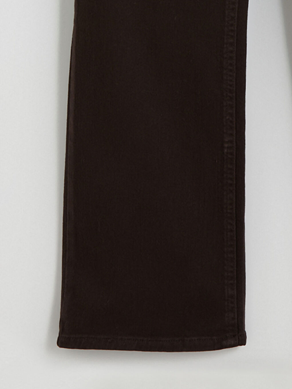 Kahverengi Straight Fit Kadın Jean Pantolon-1