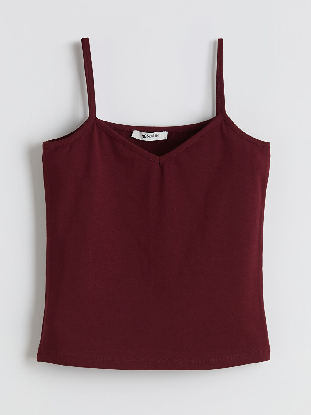 Bej V Yaka Askılı Kadın Atlet 5'li-2