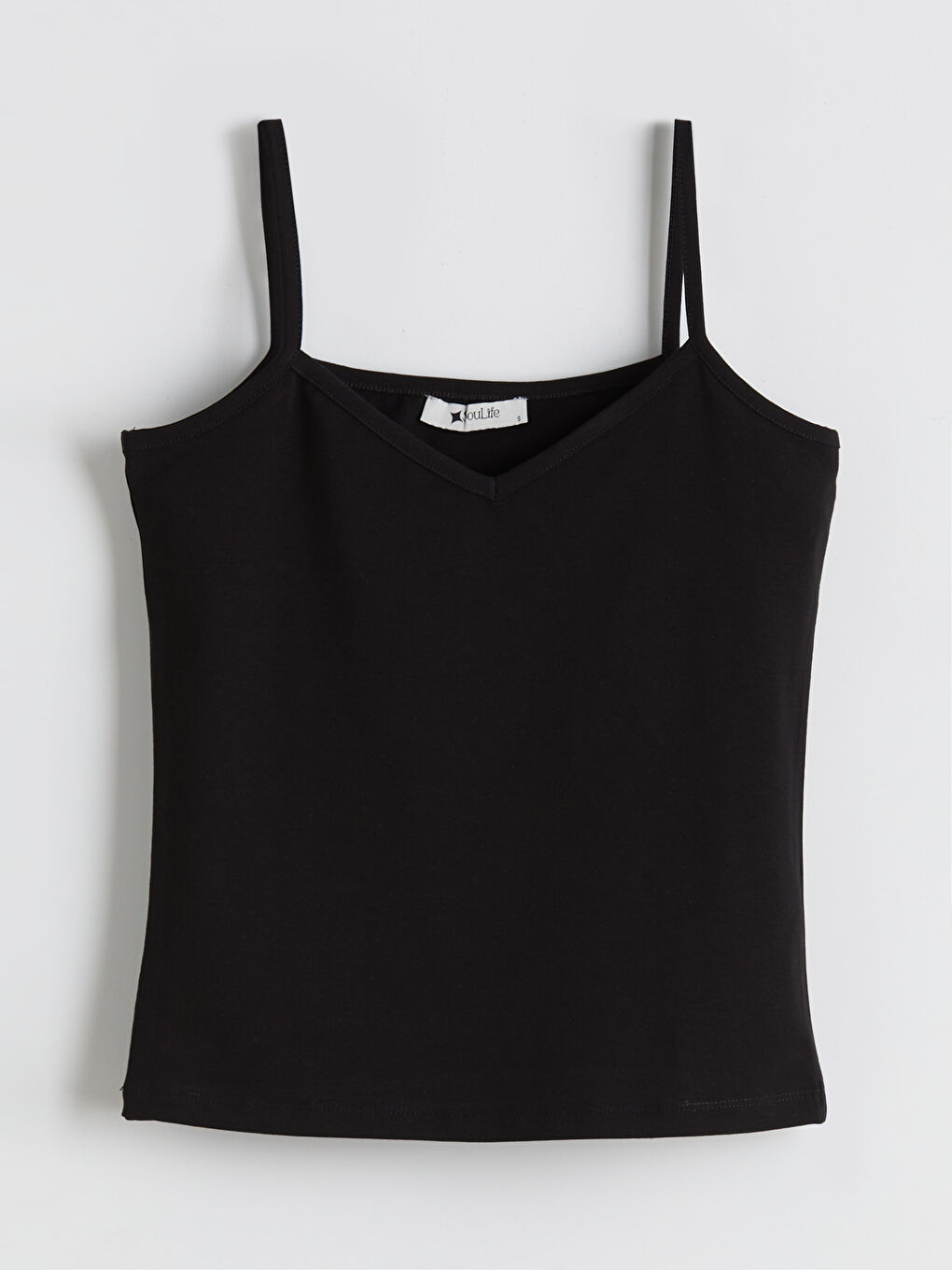 Bej V Yaka Askılı Kadın Atlet 5'li-3