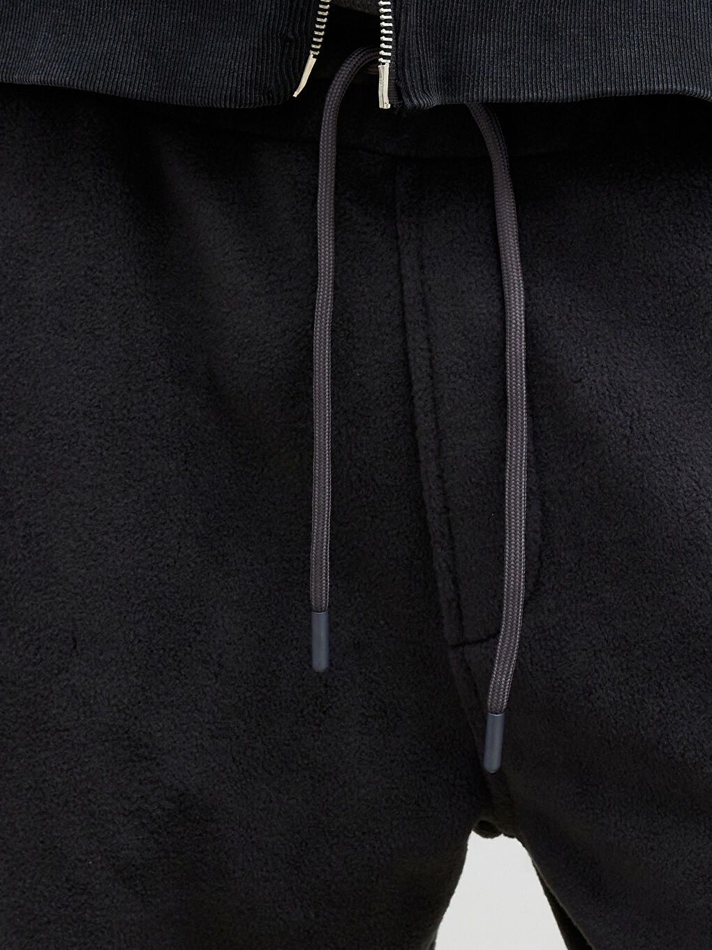 Gri Standart Kalıp Polar Erkek Eşofman Altı-2