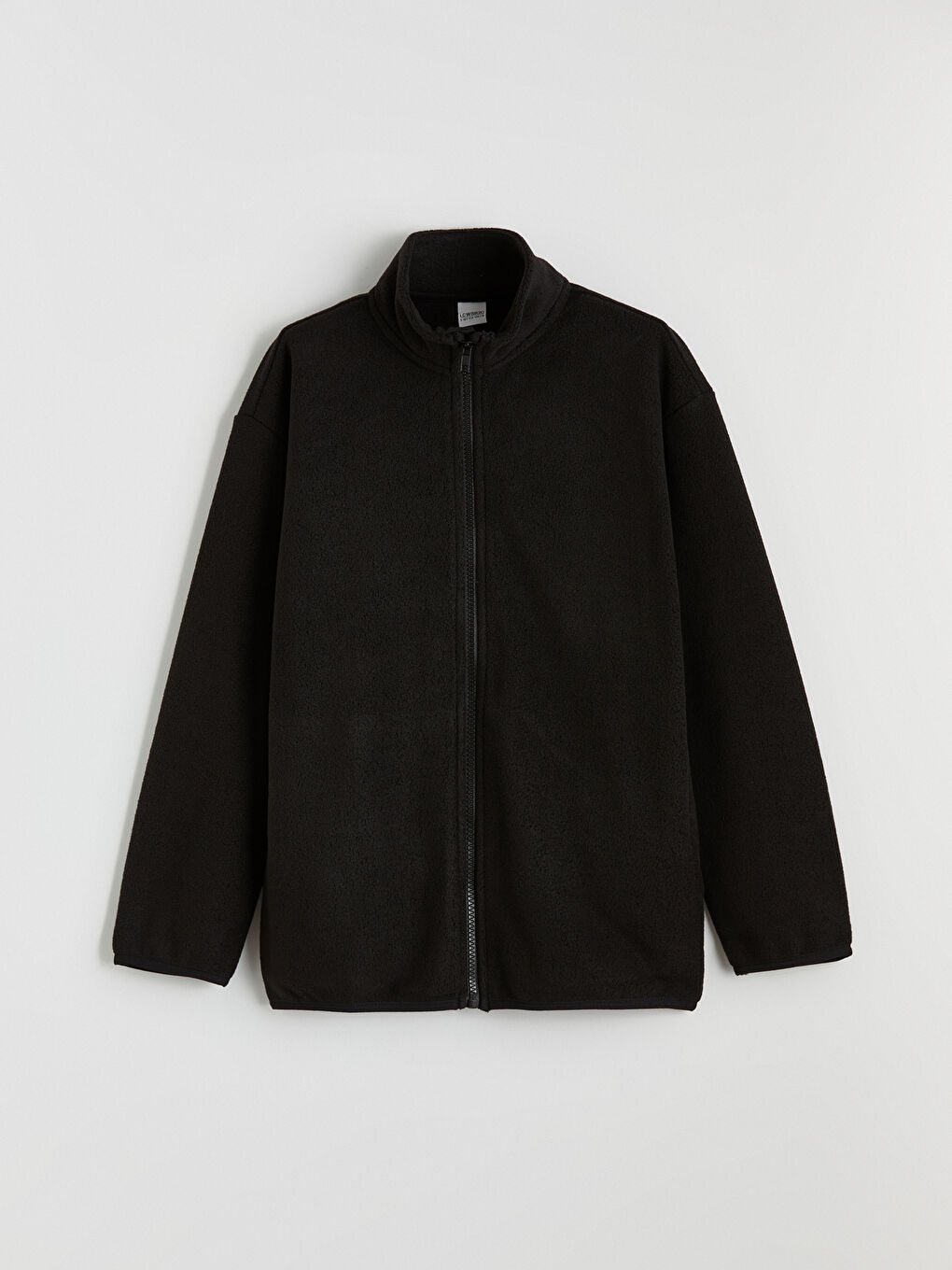 Siyah Dik Yaka Polar Erkek Çocuk Hırka