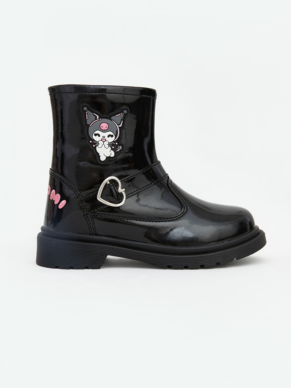 Siyah Kuromi Baskılı Kız Bebek Bot-1