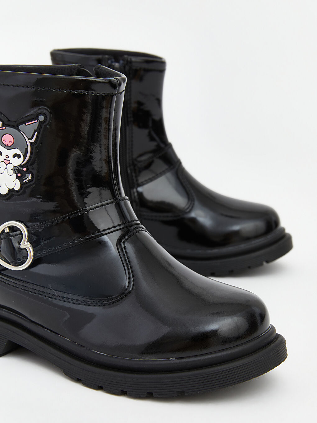 Siyah Kuromi Baskılı Kız Bebek Bot-2