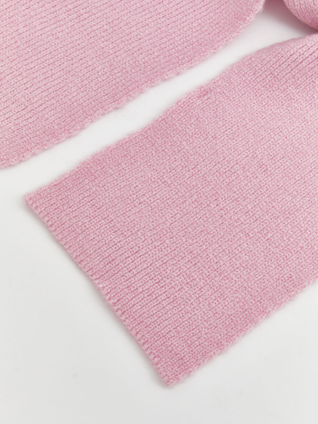 Pembe Hello Kitty Nakışlı Kız Çocuk Triko Atkı ve Bere-1