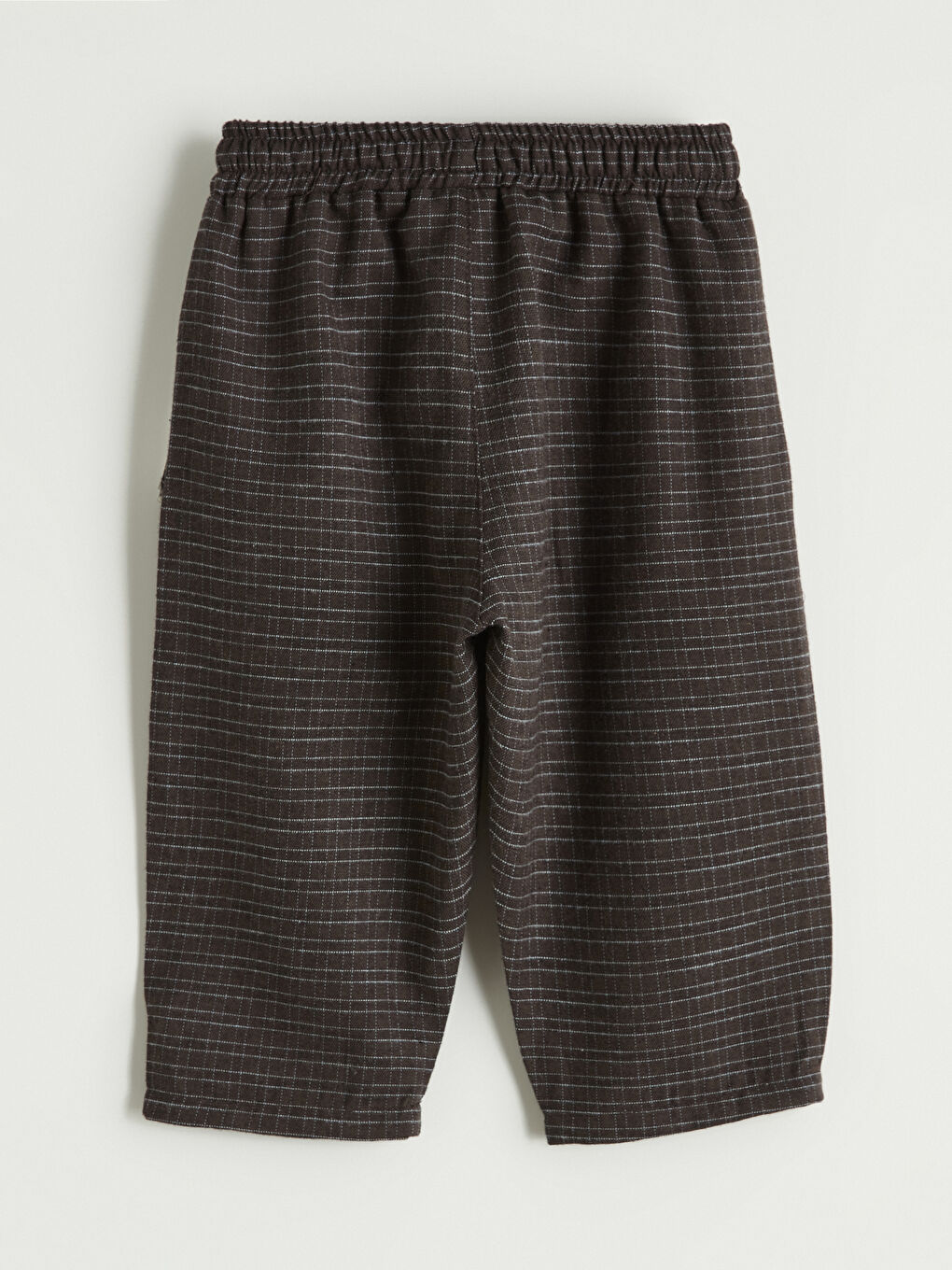 Kahverengi Kareli Poplin Erkek Bebek Gömlek ve Pantolon-6