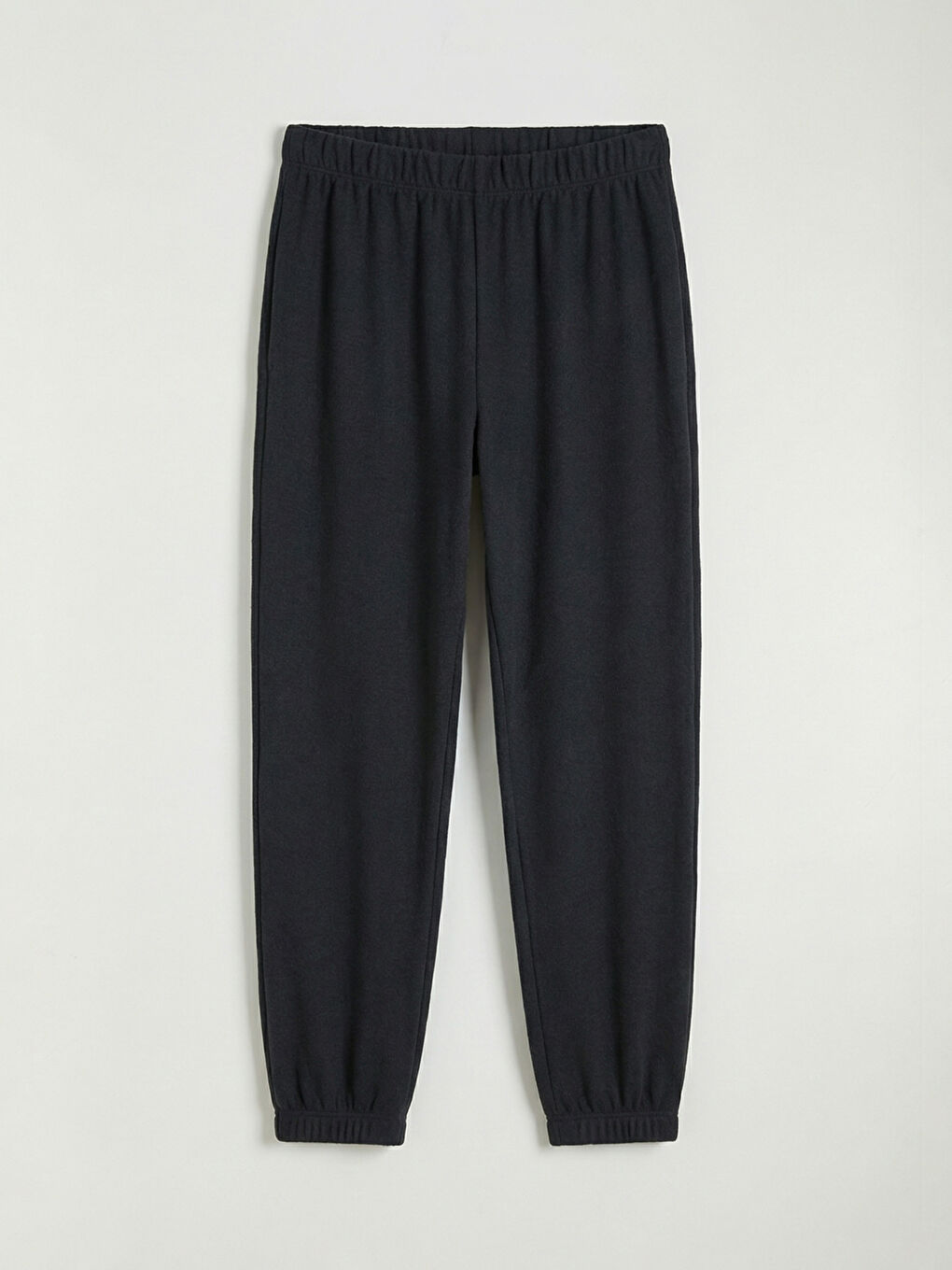 Siyah Beli Lastikli Kadın Jogger Pijama Altı