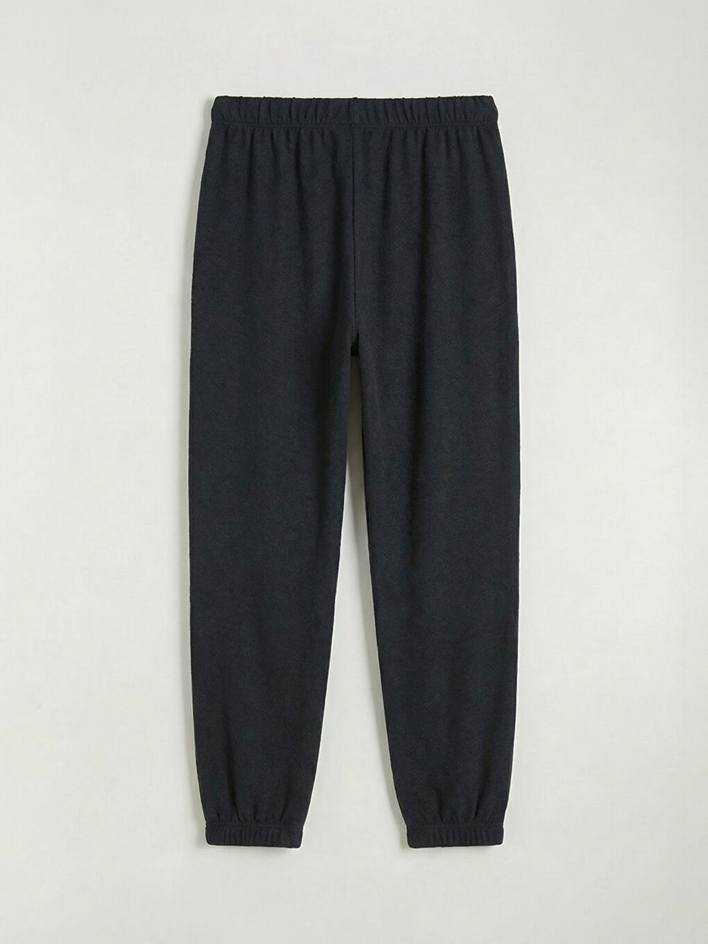 Siyah Beli Lastikli Kadın Jogger Pijama Altı-1