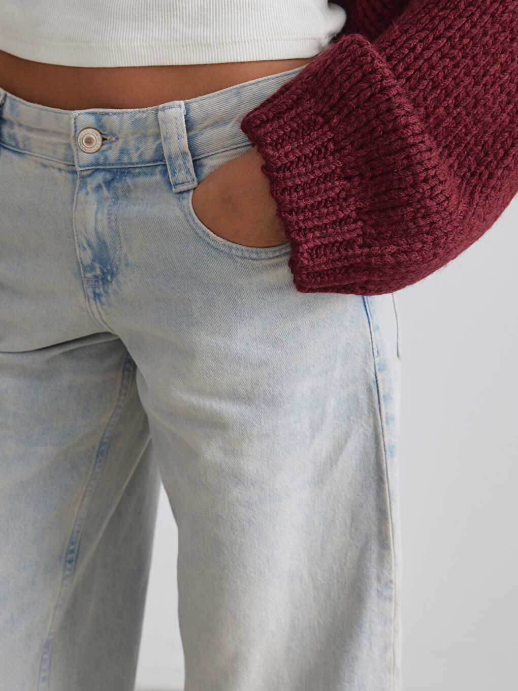 Mavi Balloon Fit Kadın Jean Pantolon-2