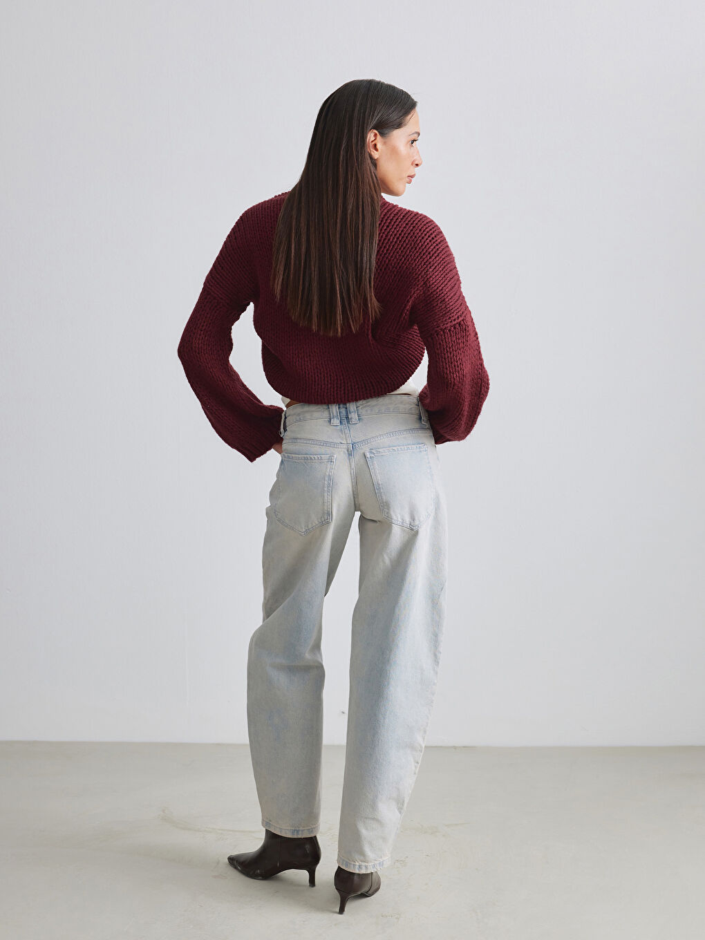 Mavi Balloon Fit Kadın Jean Pantolon-3