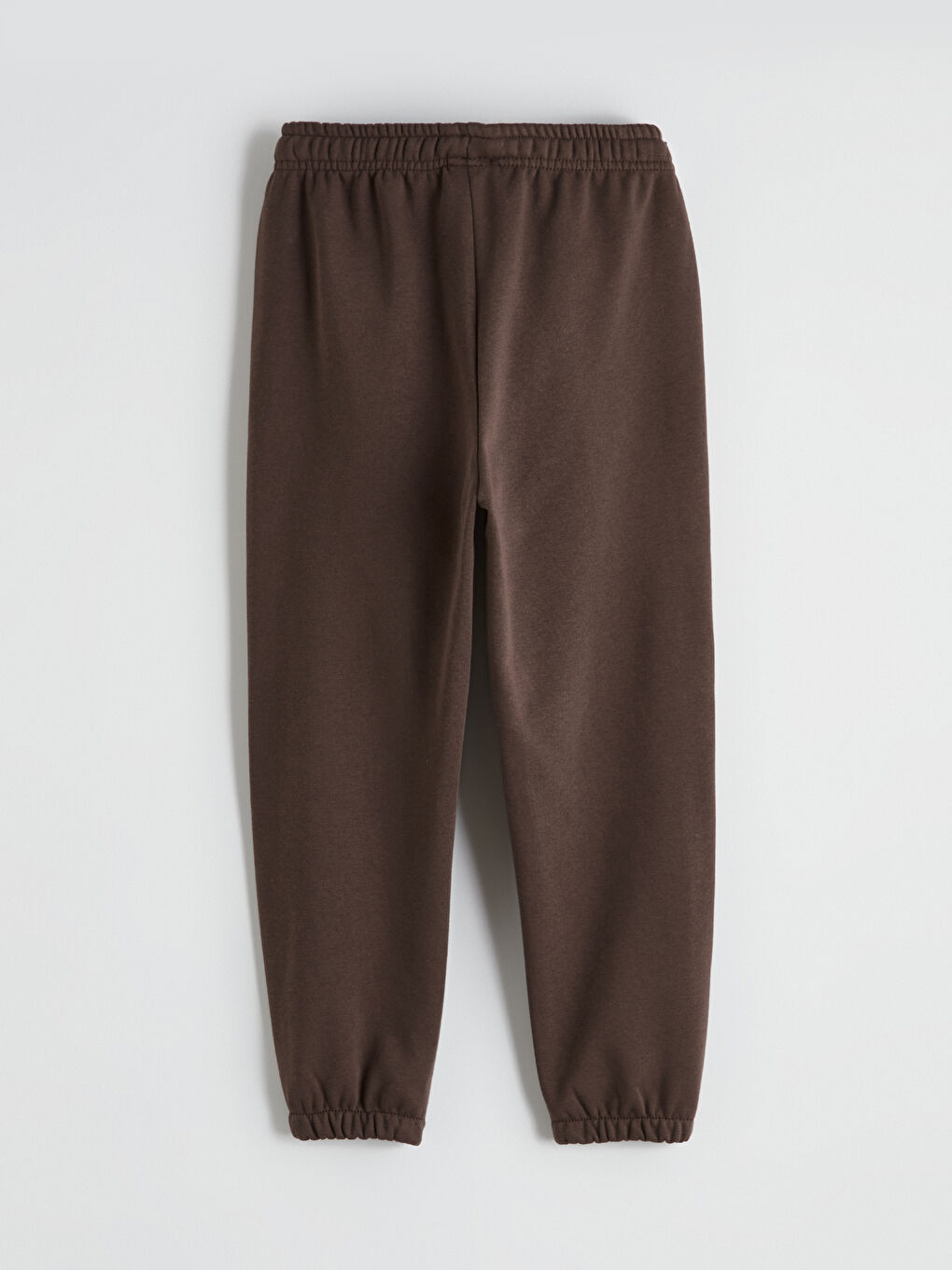 Kahverengi Beli Lastikli Erkek Çocuk Kalın Jogger Eşofman Altı	-3