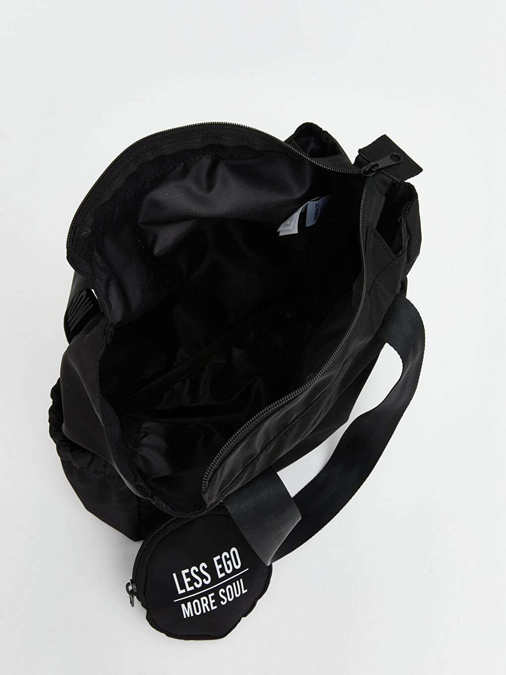 Siyah Yazı Baskılı Kız Çocuk Omuz Çantası-2