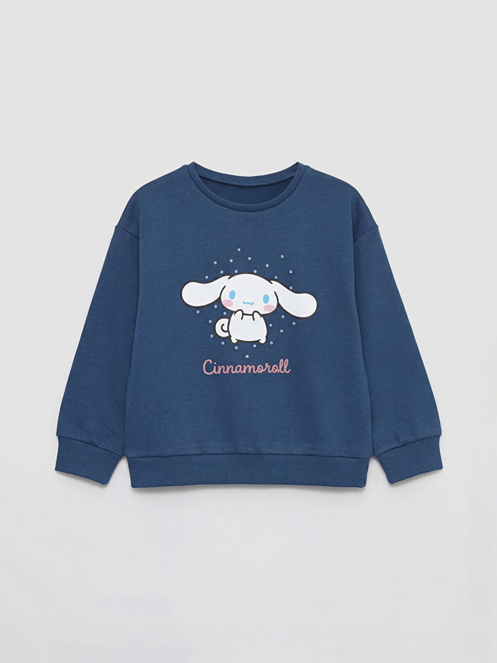 İndigo Cinnamoroll Baskılı Kız Çocuk Sweatshirt
