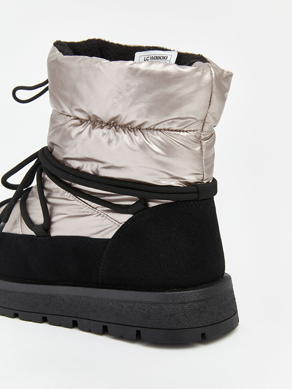 Pembe Kız Çocuk İçi Kürklü Kar Botu-4