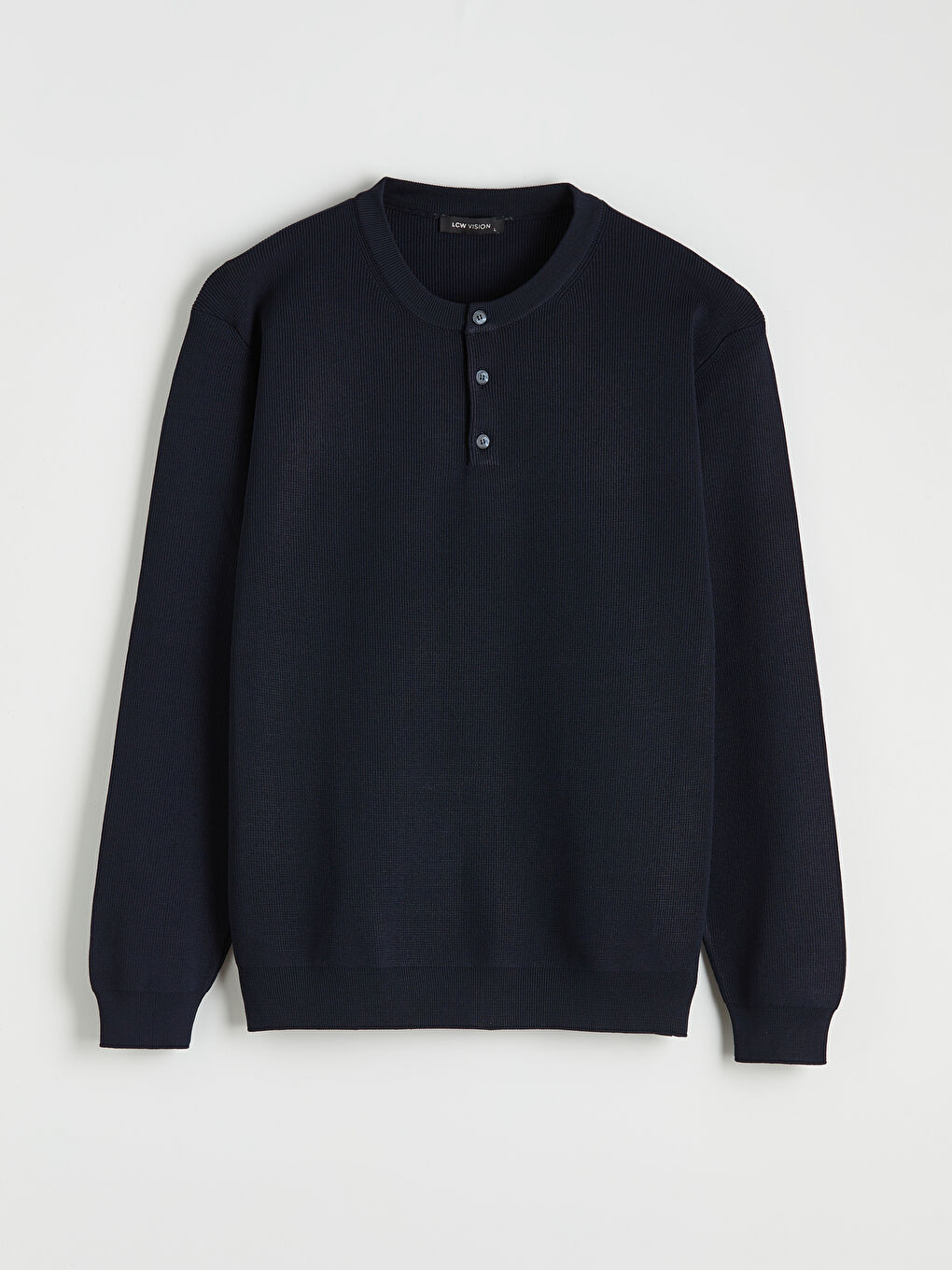 Lacivert Bisiklet Yaka Erkek Triko Kazak