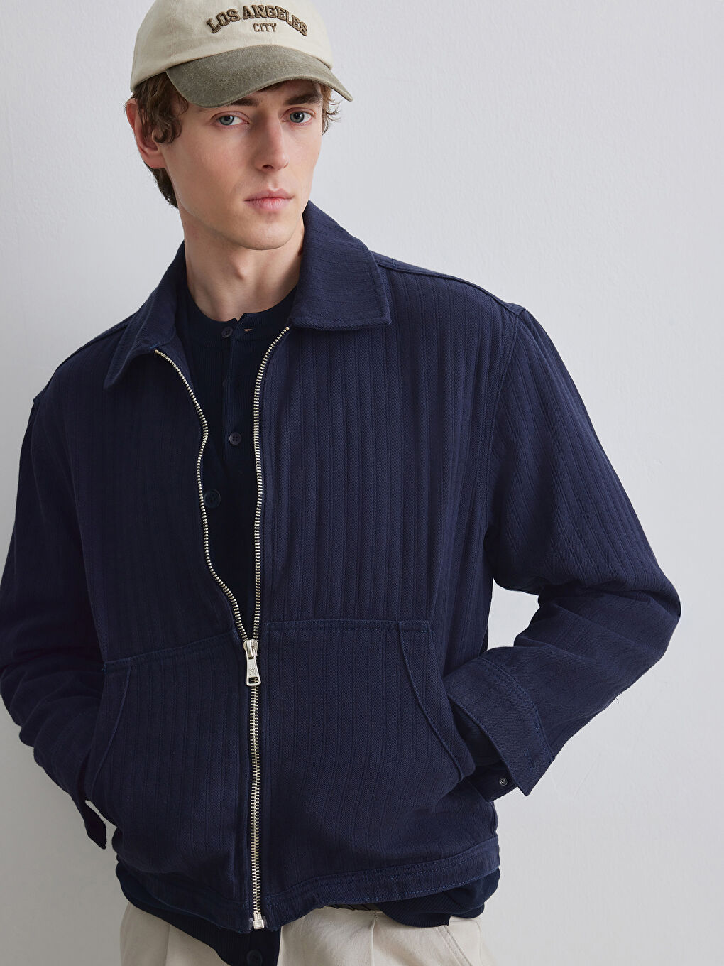 Lacivert Rahat Kalıp Erkek Ceket