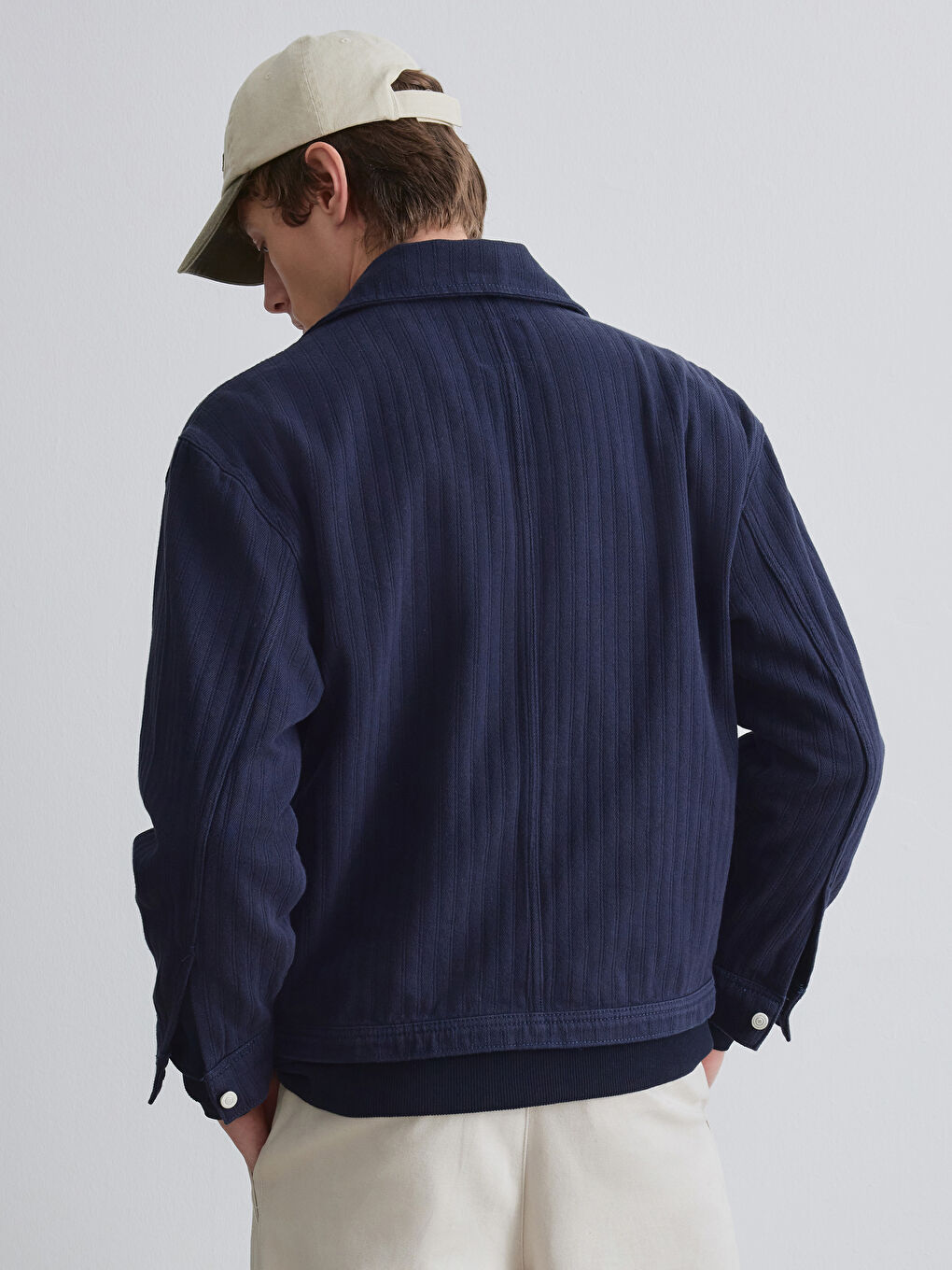 Lacivert Rahat Kalıp Erkek Ceket-3