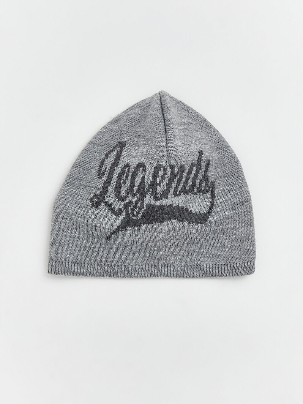 Gri Baskılı Erkek Çocuk Triko Bere