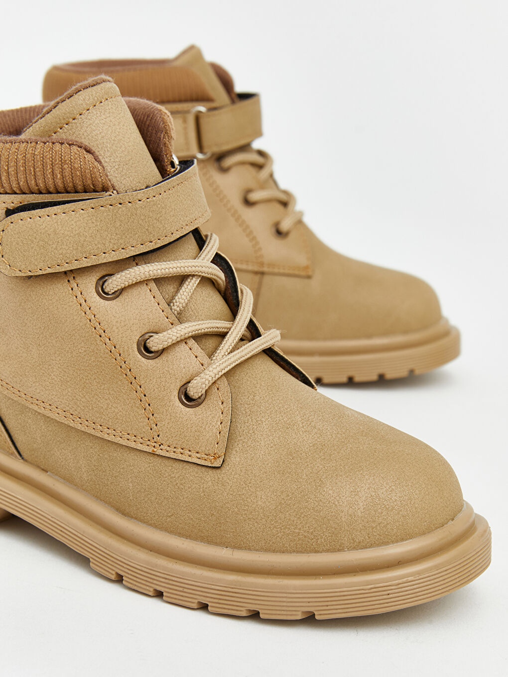 Kahverengi Bağcıklı ve Cırt Cırt Kapamalı Erkek Bebek Bot-2