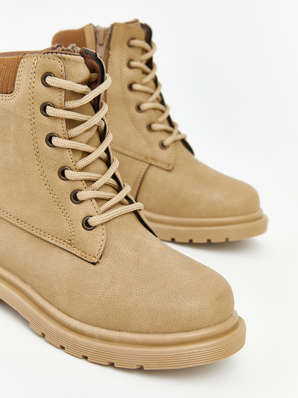 Kahverengi Bağcık ve Fermuarlı Erkek Çocuk Bot-2