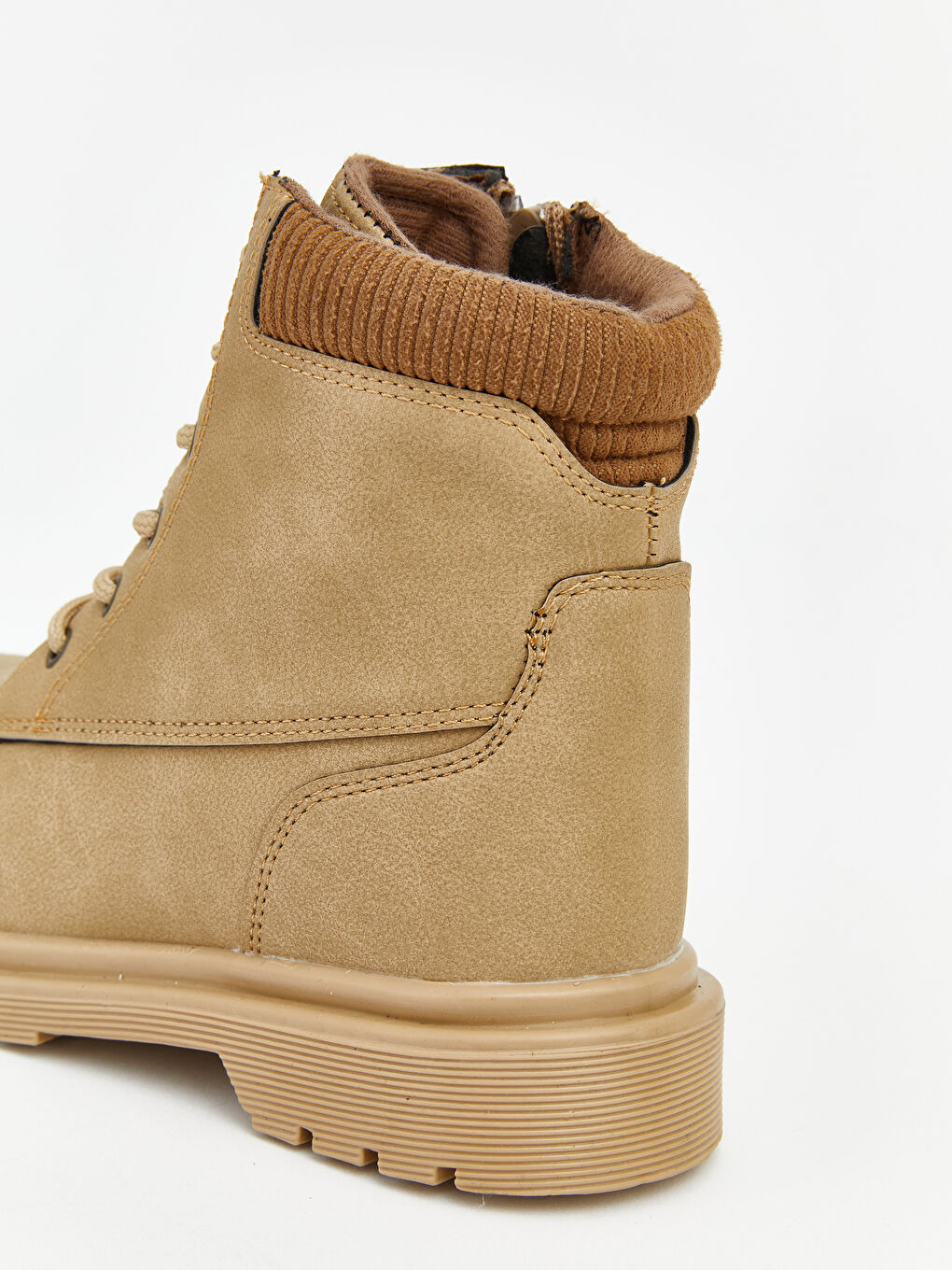 Kahverengi Bağcık ve Fermuarlı Erkek Çocuk Bot-5