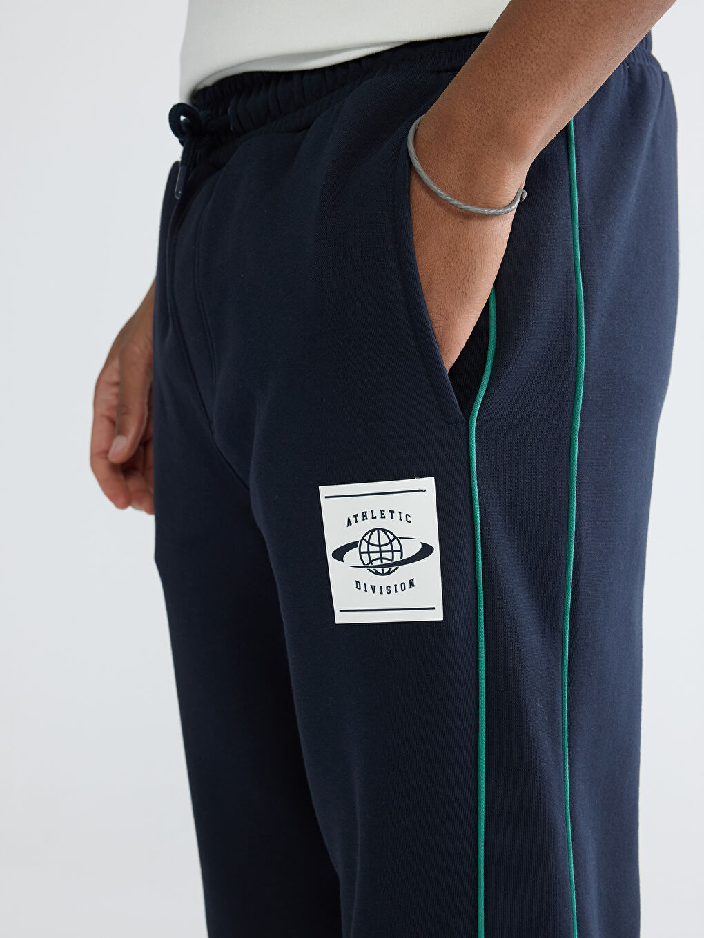 Lacivert Standart Kalıp Erkek Jogger Eşofman Altı-2