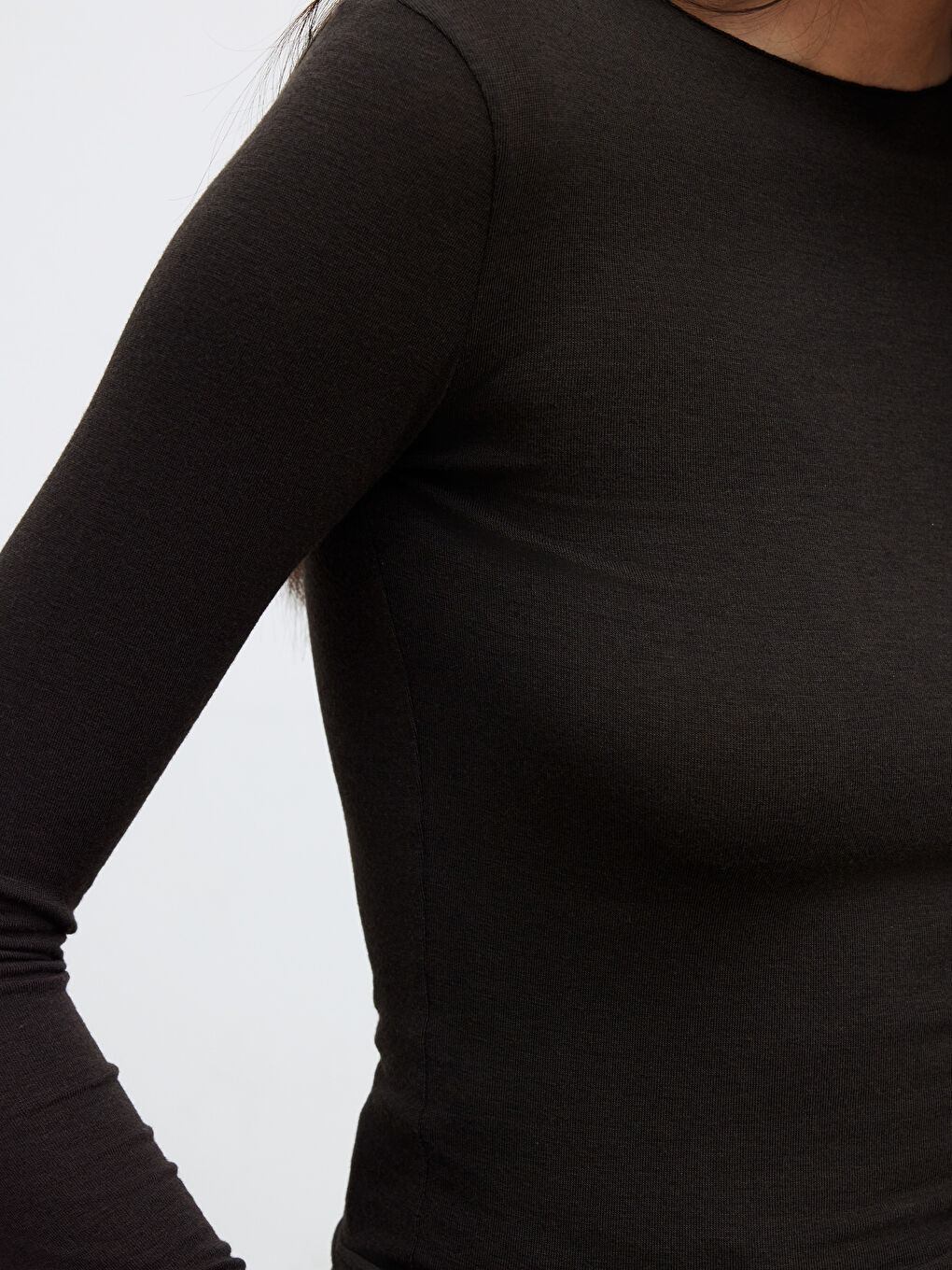 Kahverengi Kadın Tişört-2