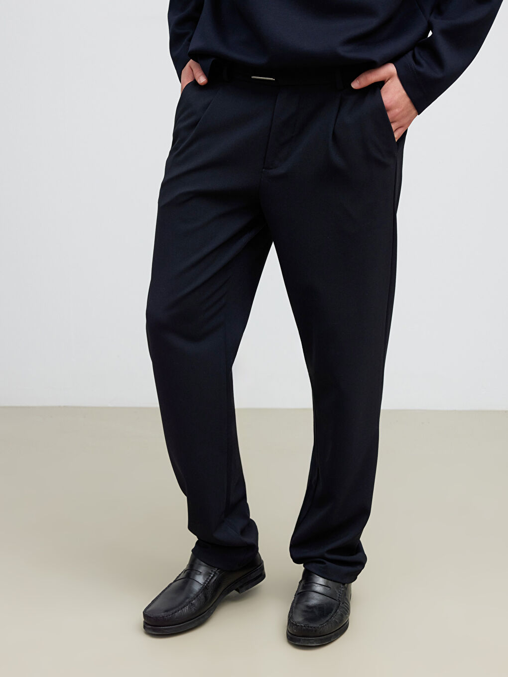 Lacivert Regular Fit Erkek Jean Pantolon-1