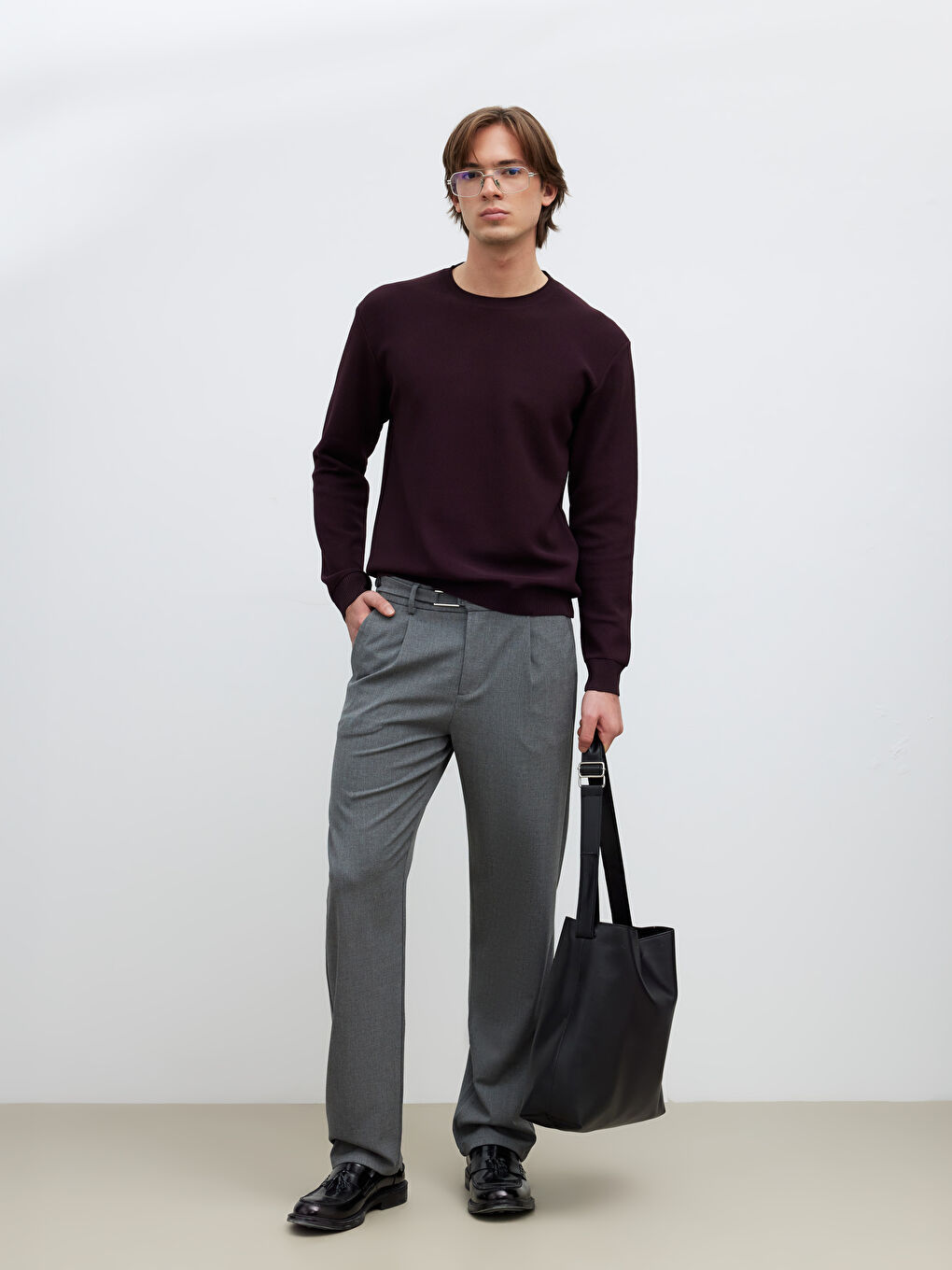 Gri Regular Fit Erkek Jean Pantolon