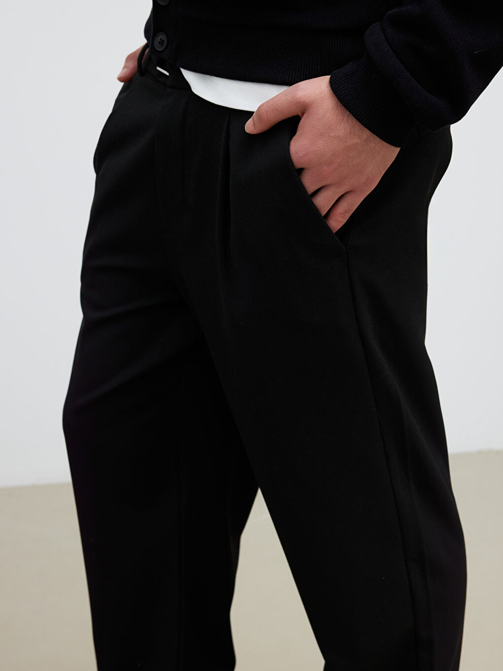 Siyah Regular Fit Erkek Jean Pantolon-2