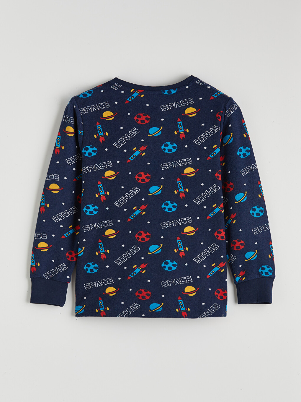 Lacivert Desenli Erkek Çocuk Pijama Takımı-3