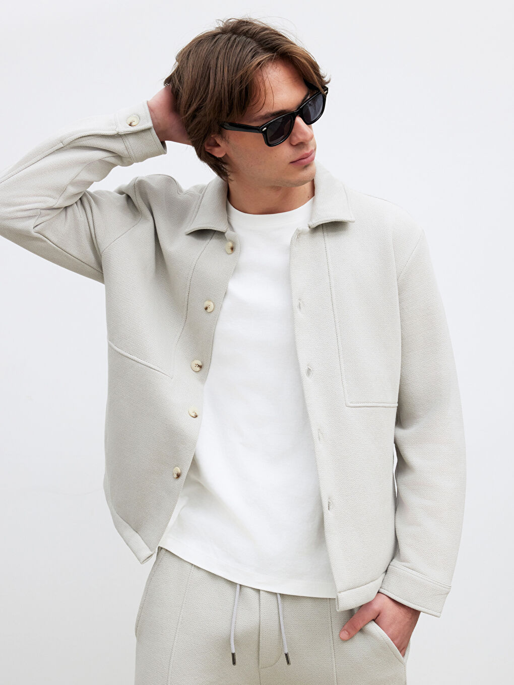 Bej Regular Fit Erkek Gömlek