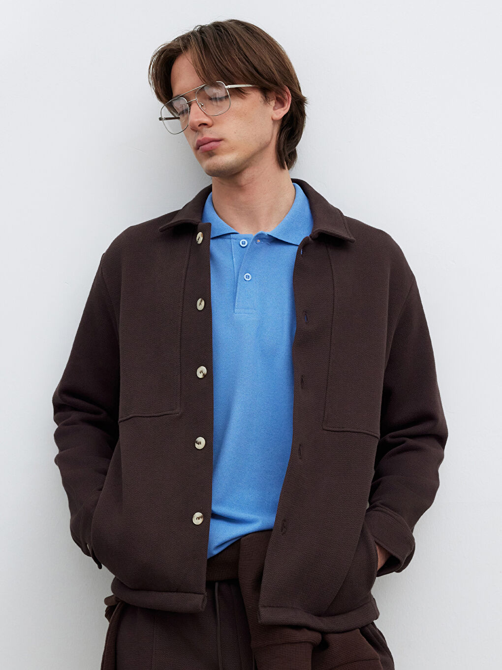 Kahverengi Regular Fit Erkek Gömlek