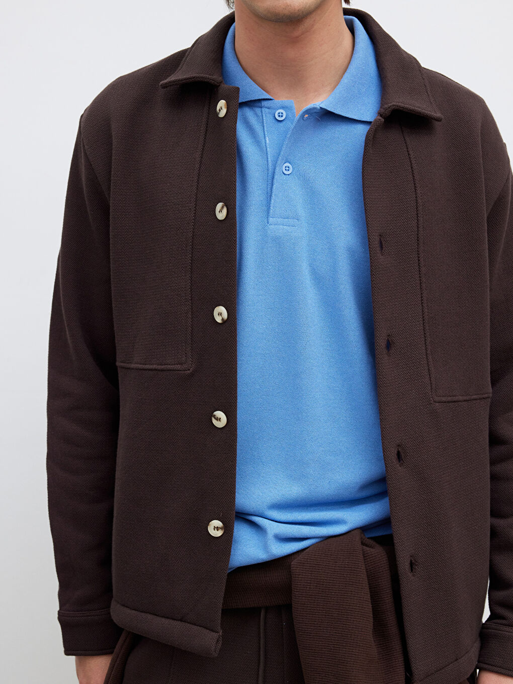 Kahverengi Regular Fit Erkek Gömlek-2