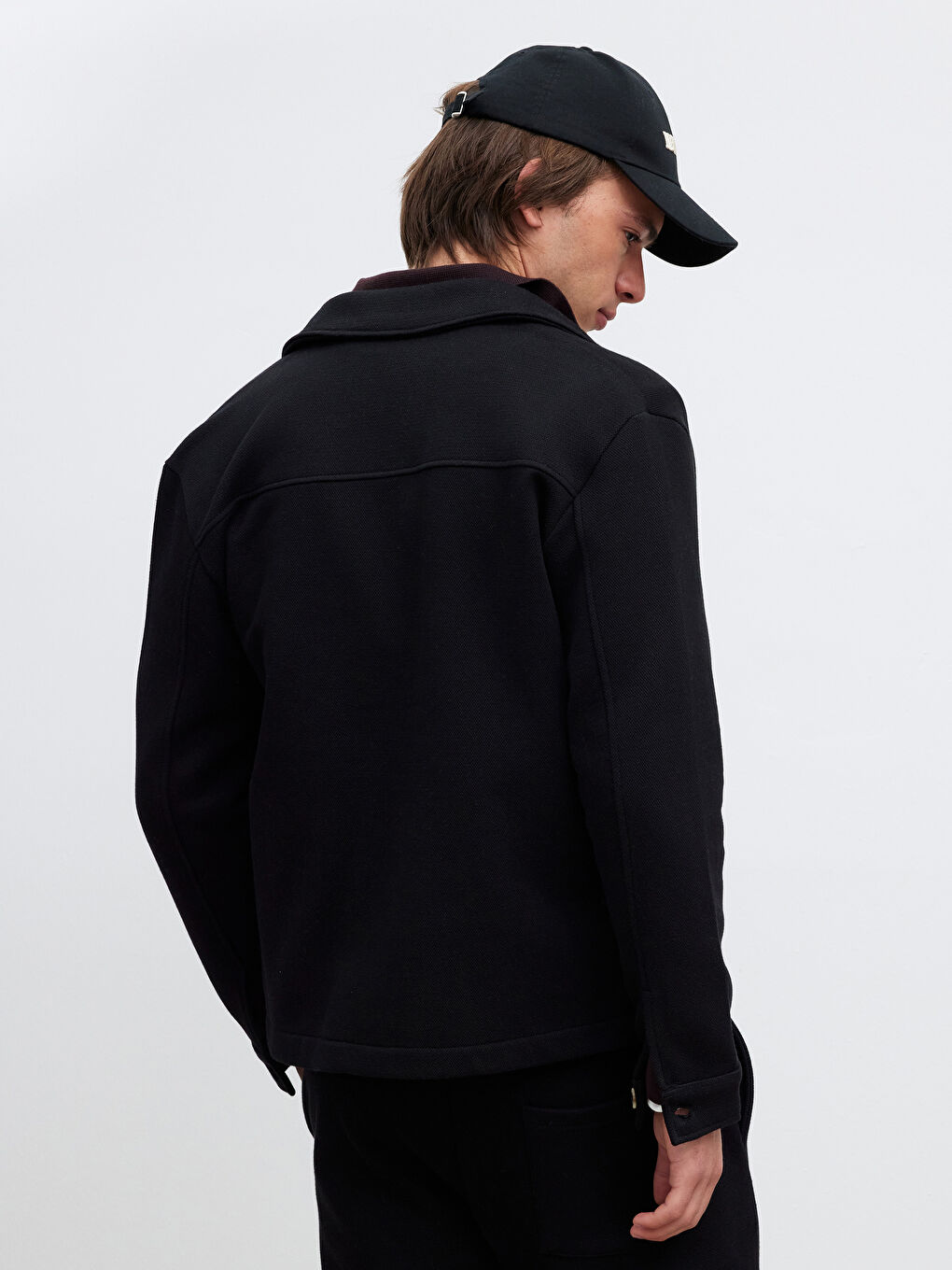 Siyah Regular Fit Erkek Gömlek-3