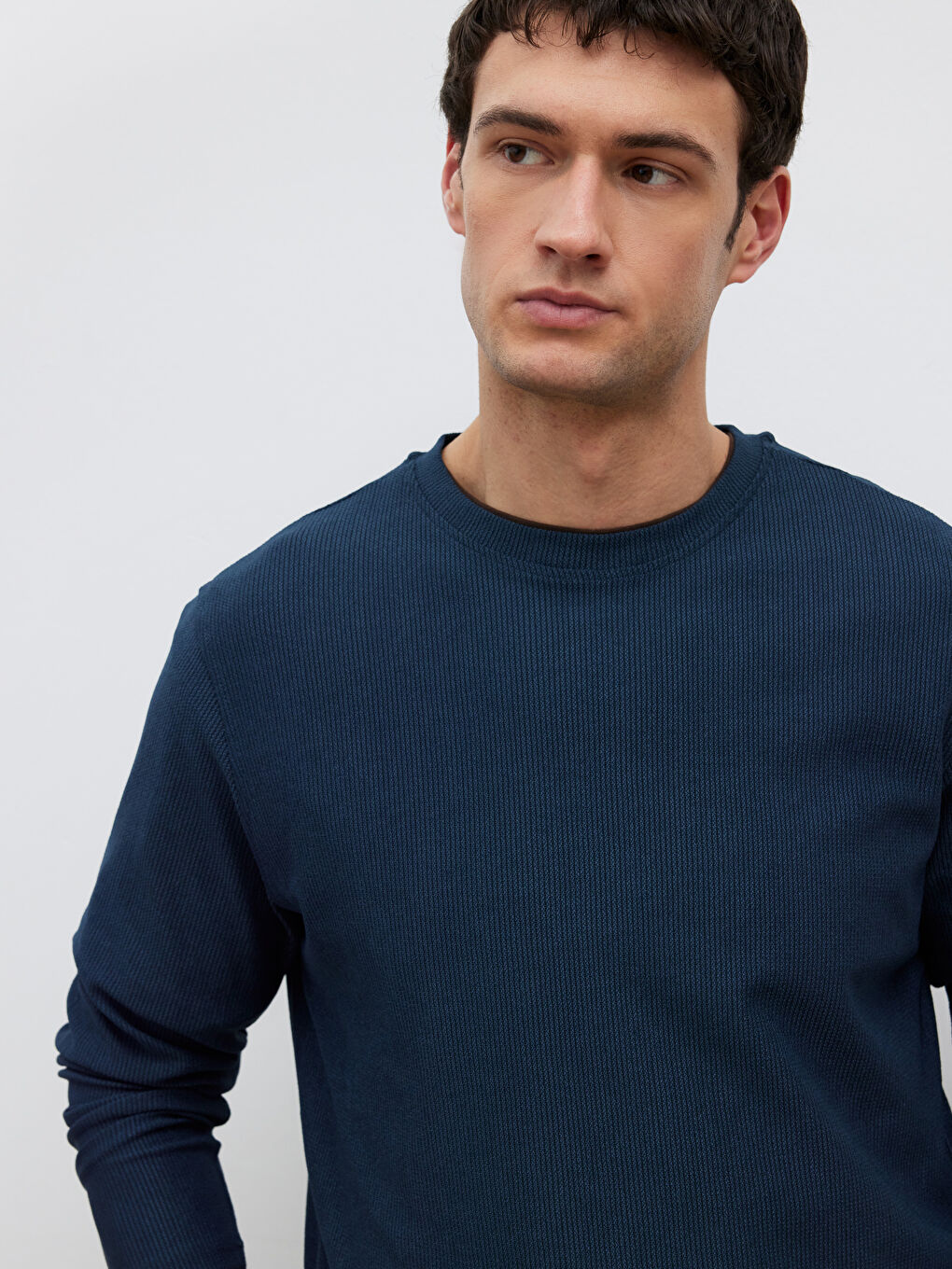 Petrol Bisiklet Yaka Erkek Tişört