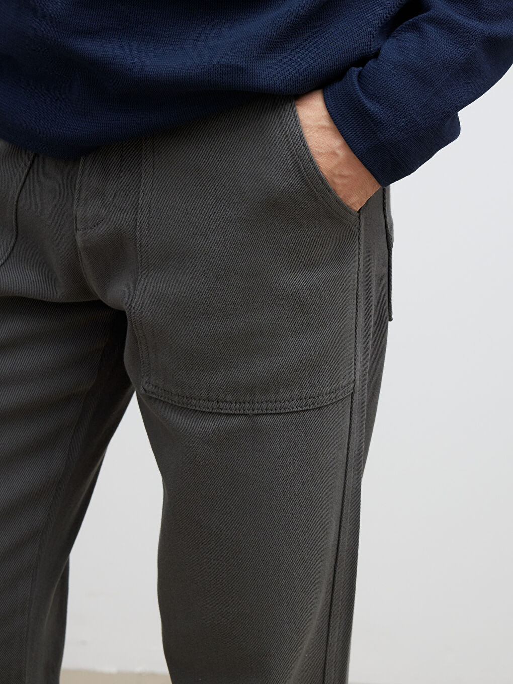 Antrasit Loose Fit Erkek Pantolon-2