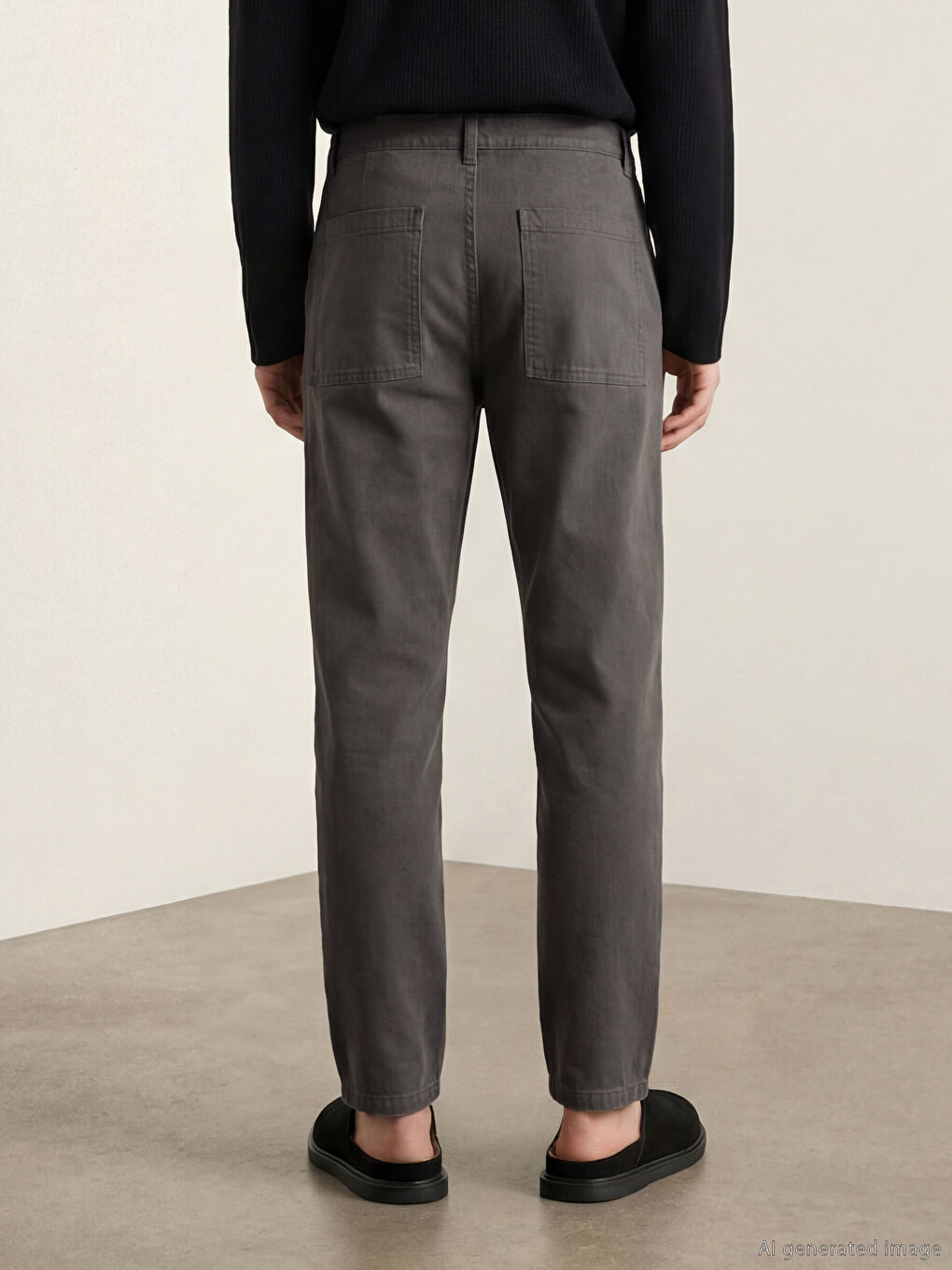 Antrasit Loose Fit Erkek Pantolon-7