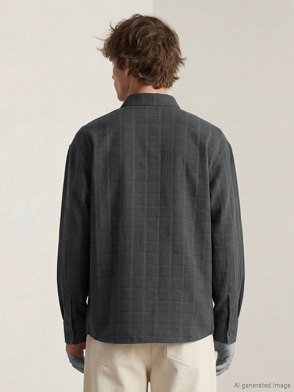 Mavi Regular Fit Ekose Erkek Gömlek-3