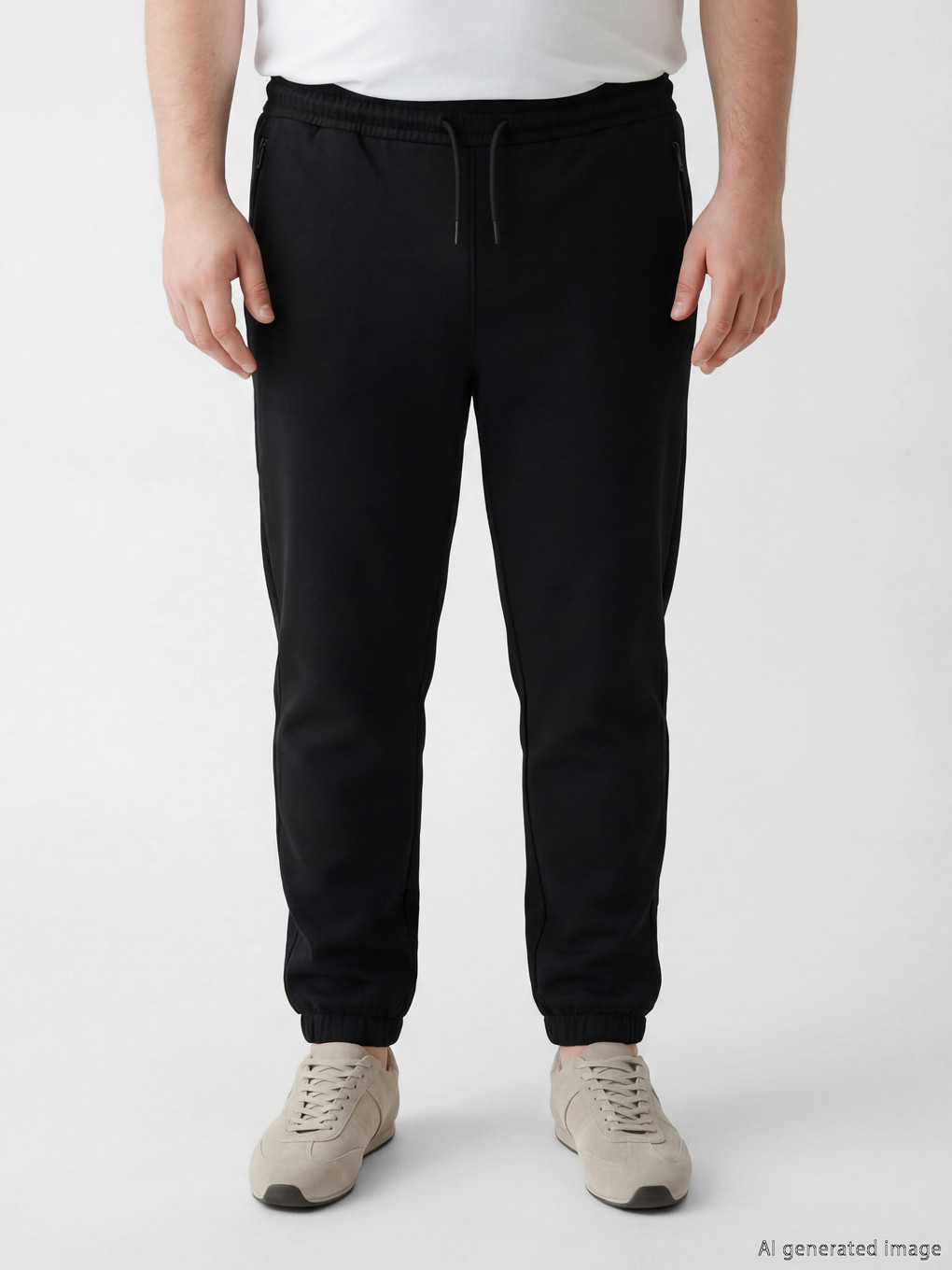 Siyah Regular Fit Erkek Jogger Eşofman Altı-1