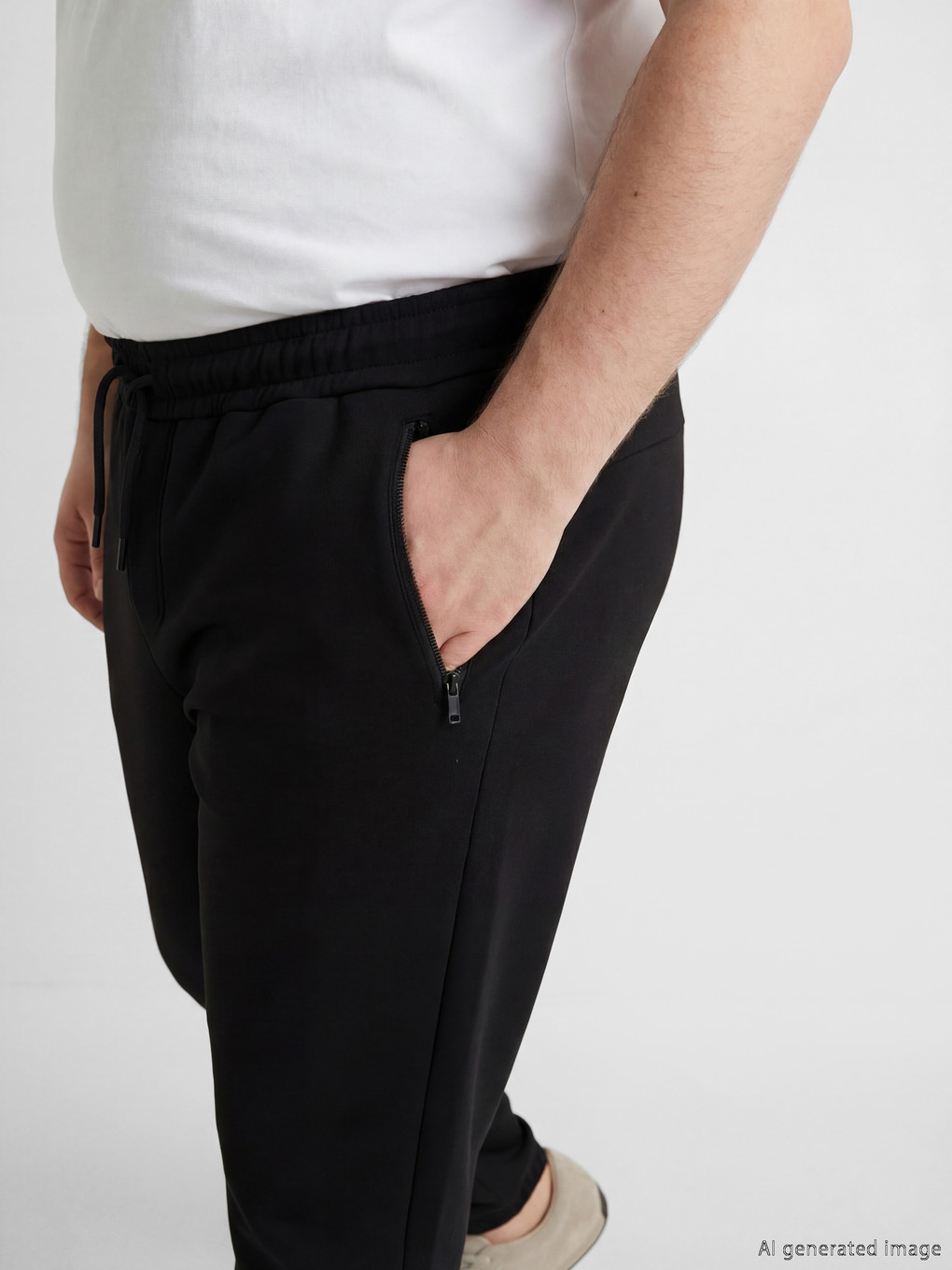 Siyah Regular Fit Erkek Jogger Eşofman Altı-2