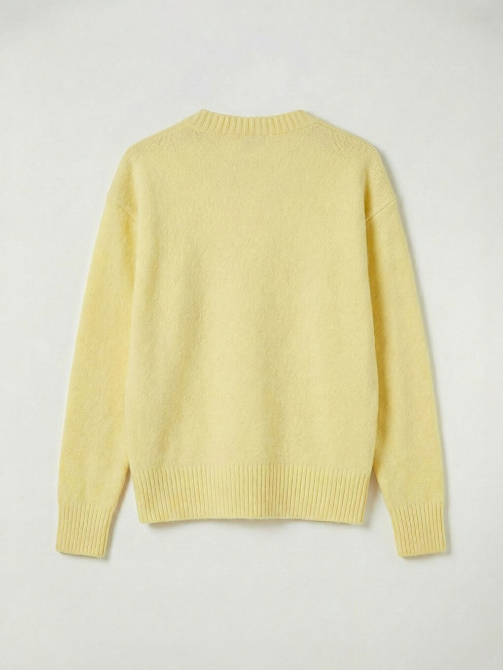 Sarı Bisiklet Yaka Kadın Triko Kazak-5