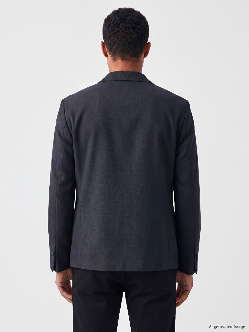 Bej Standart Kalıp Erkek Blazer Ceket-3