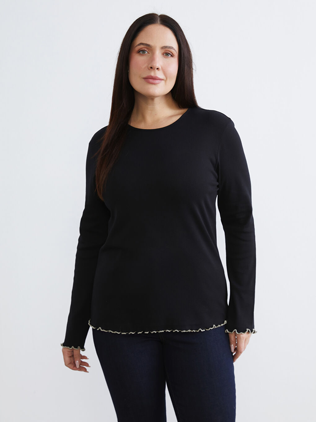 Bordo Büyük Beden Bisiklet Yaka Kadın Body 2'li-2