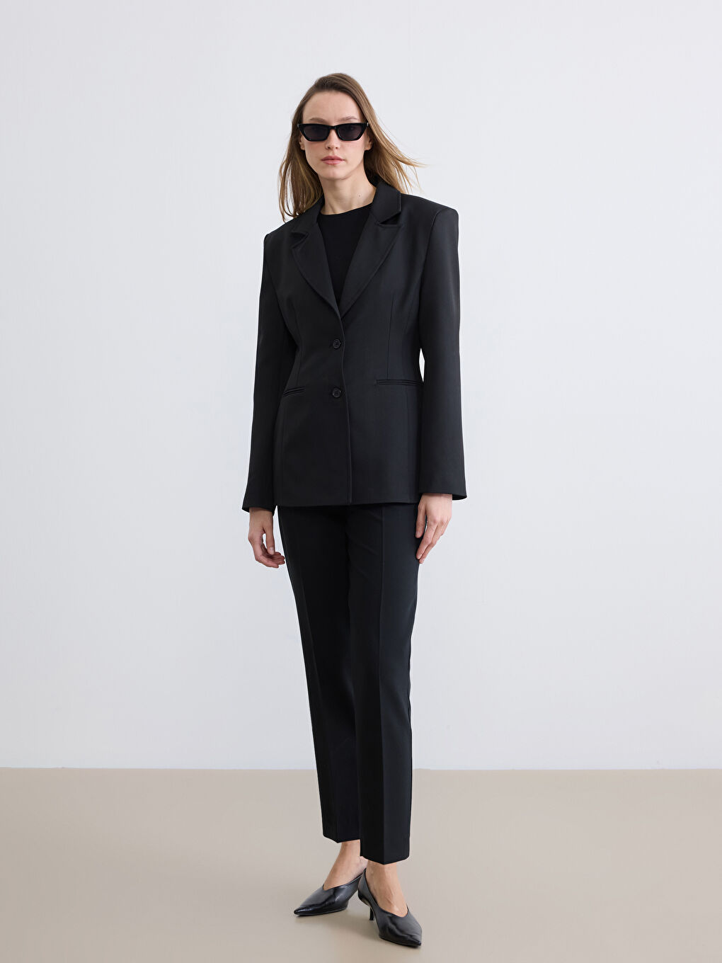 Siyah Kadın Blazer Ceket-1