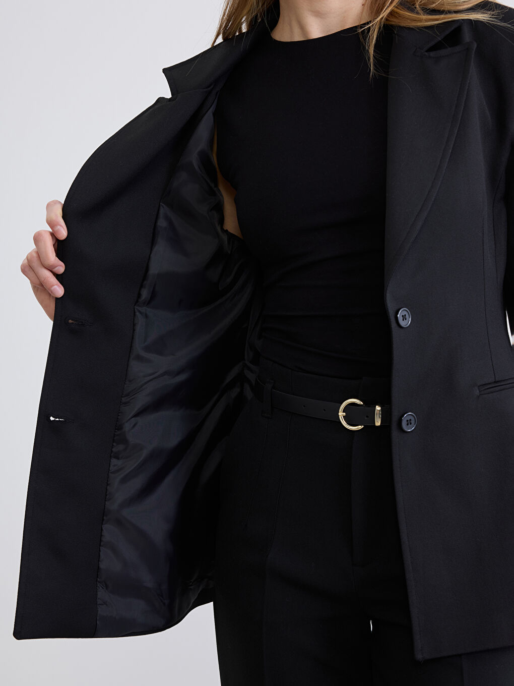 Siyah Kadın Blazer Ceket-2