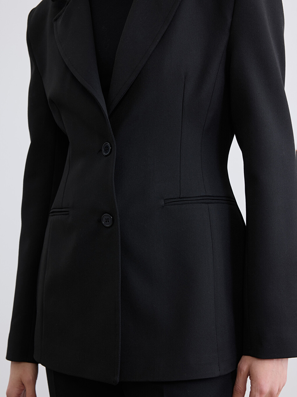 Siyah Kadın Blazer Ceket-3