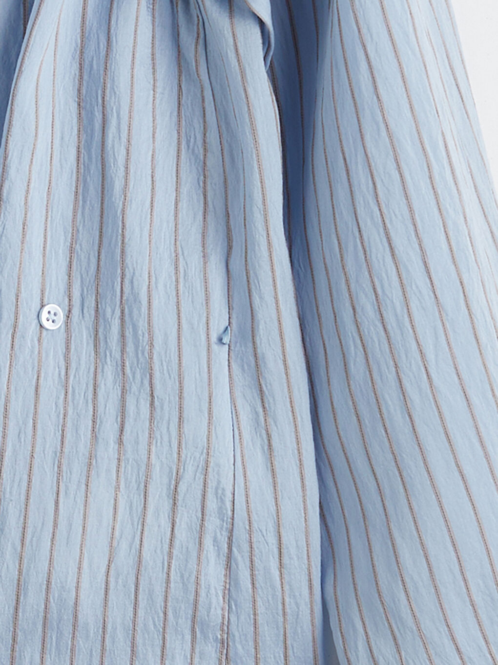 Mavi Çizgili Kadın Gömlek-3
