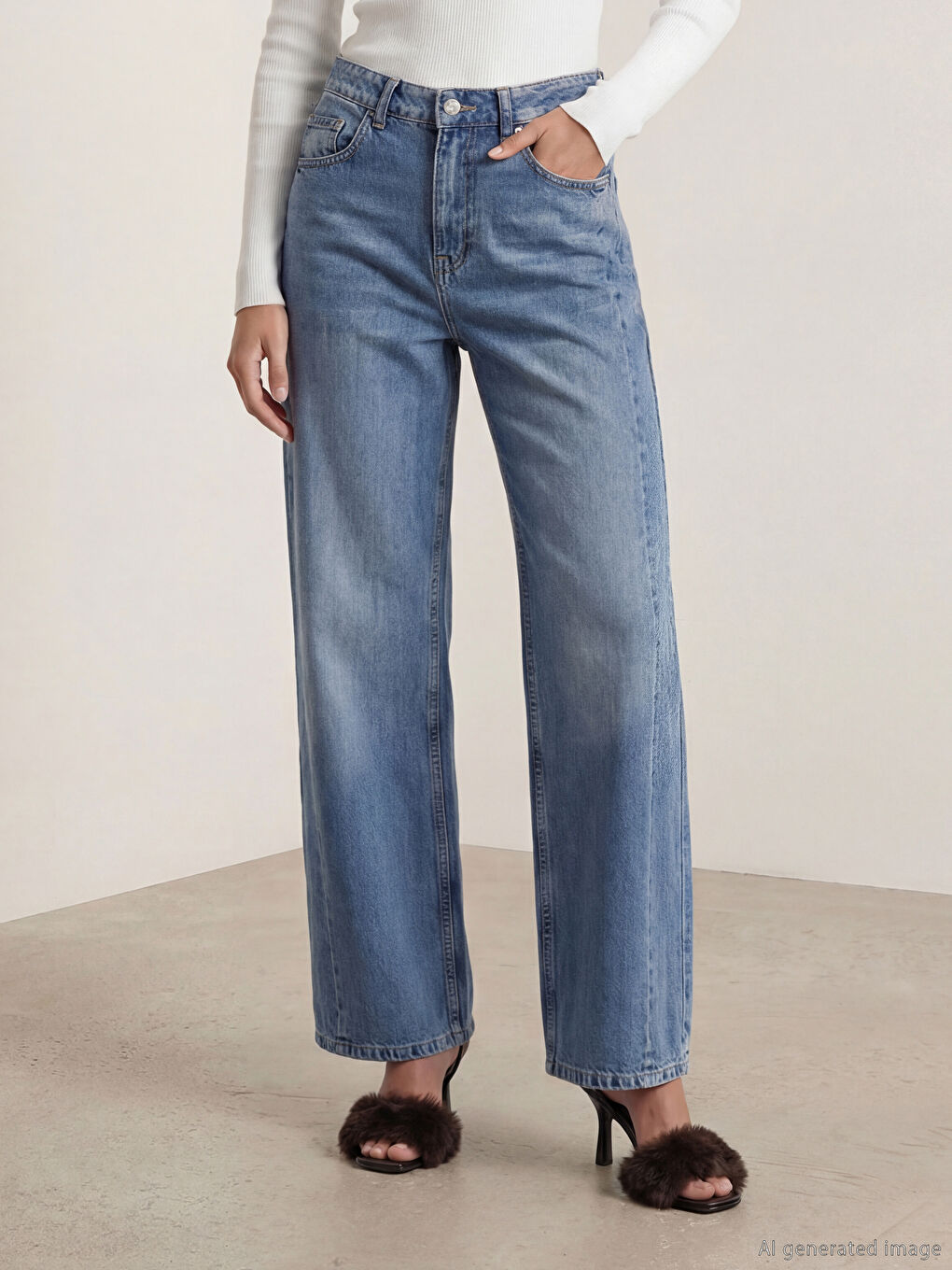 Mavi Ballon Fit Kadın Jean Pantolon-1