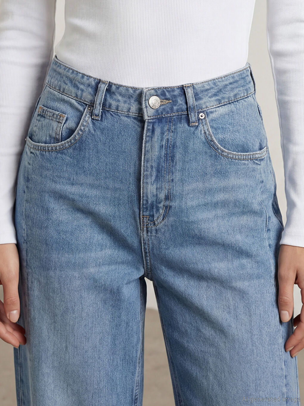 Mavi Ballon Fit Kadın Jean Pantolon-2