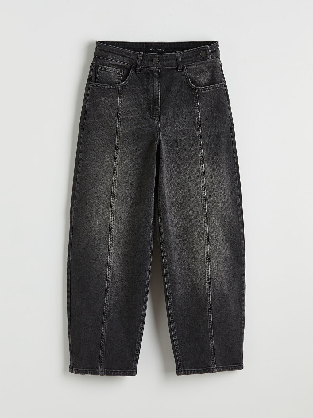 İndigo Barrel Fit Kadın Jean Pantolon